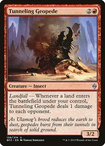 Tunneling Geopede - bfz Spoiler