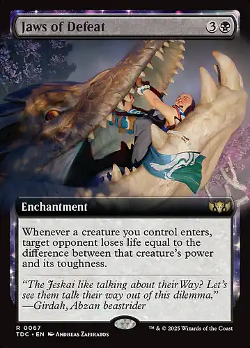 Jaws of Defeat - tdc Spoiler