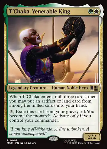 T'Chaka, Venerable King - msc Spoiler
