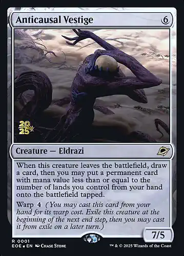 Anticausal Vestige - eoe Spoiler