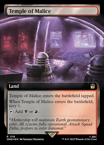 Temple of Malice - who Spoiler