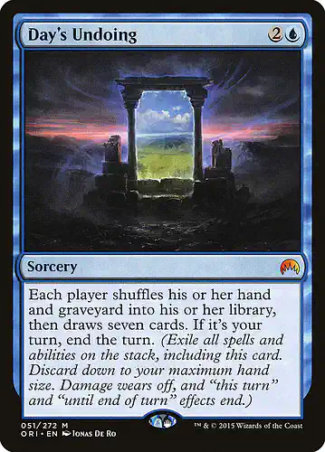 Day's Undoing - ori Spoiler