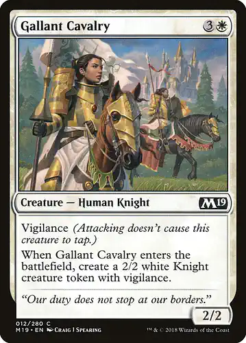 Gallant Cavalry - m19 Spoiler