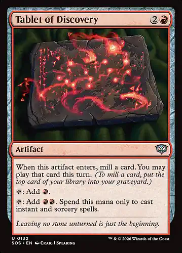 Tablet of Discovery - sos Spoiler