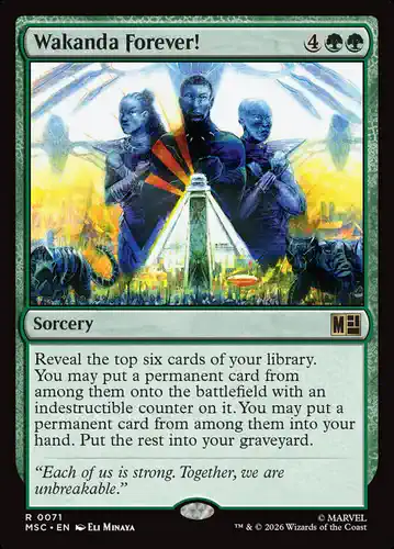 Wakanda Forever! - msc Spoiler