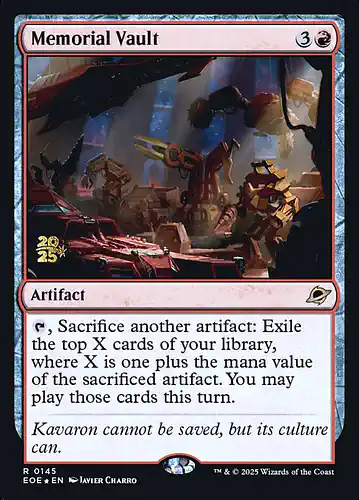 Memorial Vault - eoe Spoiler