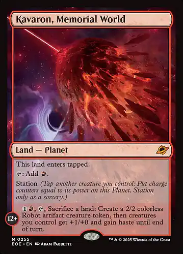 Kavaron, Memorial World - eoe Spoiler