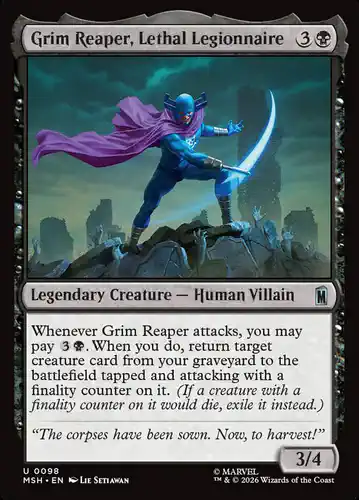 Grim Reaper, Lethal Legionnaire - msh Spoiler