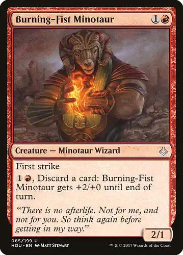 Burning-Fist Minotaur - hou Spoiler