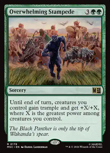 Overwhelming Stampede - msc Spoiler