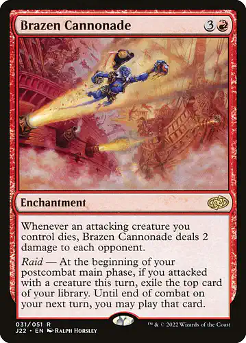 Brazen Cannonade - j22 Spoiler