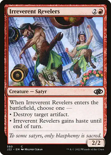 Irreverent Revelers - j22 Spoiler