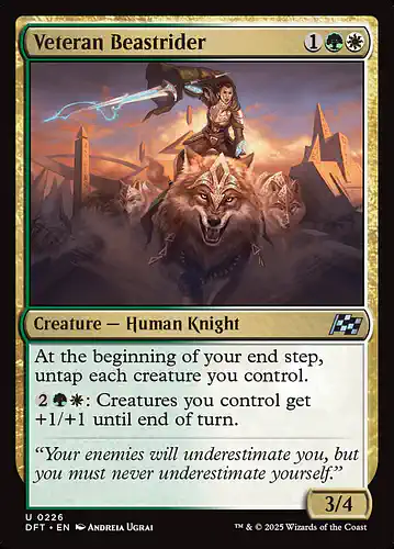 Veteran Beastrider - dft Spoiler