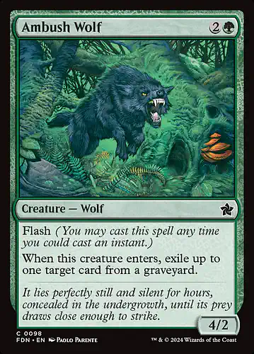 Ambush Wolf - fdn Spoiler