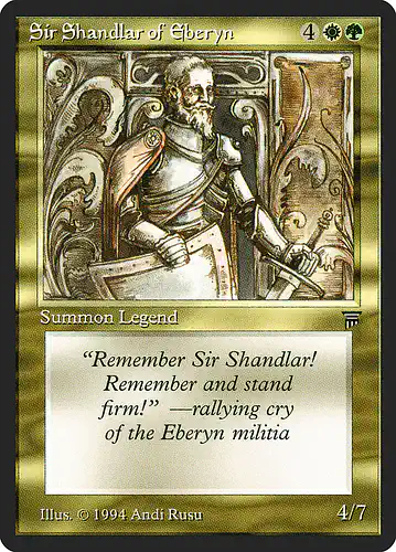 Sir Shandlar of Eberyn - leg Spoiler