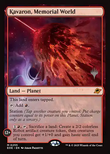 Kavaron, Memorial World - eoe Spoiler