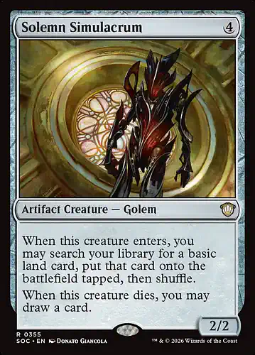 Solemn Simulacrum - soc Spoiler