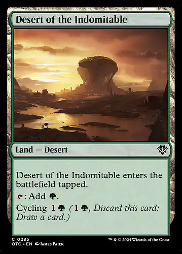 Desert of the Indomitable - otc Spoiler