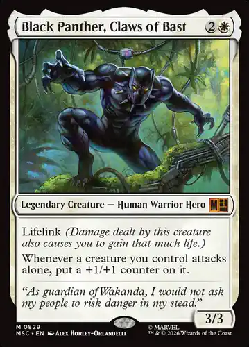 Black Panther, Claws of Bast - msc Spoiler