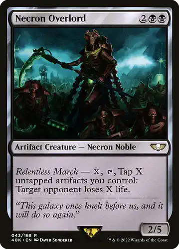 Necron Overlord - 40k Spoiler