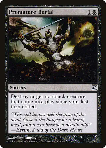 Premature Burial - tsp Spoiler