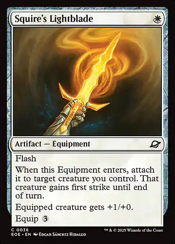 Squire's Lightblade - eoe Spoiler