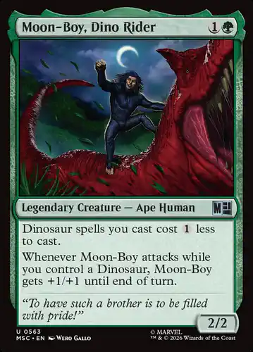 Moon-Boy, Dino Rider - msc Spoiler