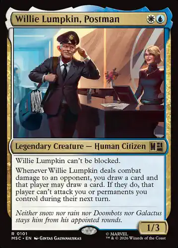 Willie Lumpkin, Postman - msc Spoiler