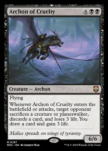 Archon of Cruelty - m3c Spoiler