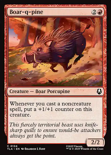 Boar-q-pine - tla Spoiler
