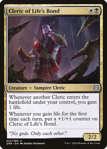 Cleric of Life's Bond - znr Spoiler