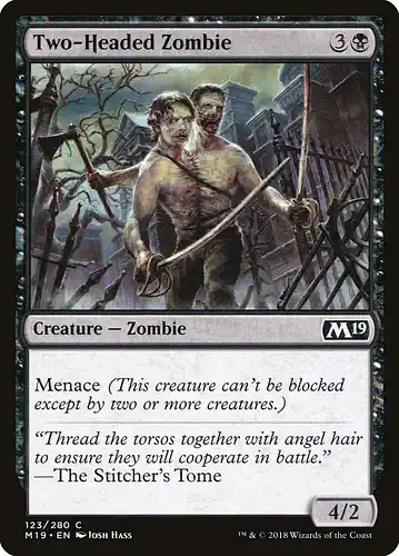 Two-Headed Zombie - m19 Spoiler