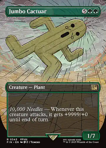 Jumbo Cactuar - fin Spoiler