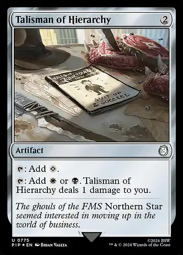 Talisman of Hierarchy - pip Spoiler