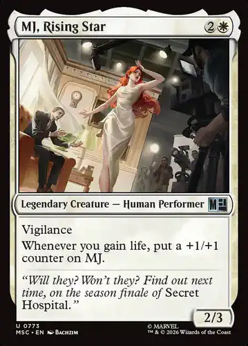MJ, Rising Star - msc Spoiler