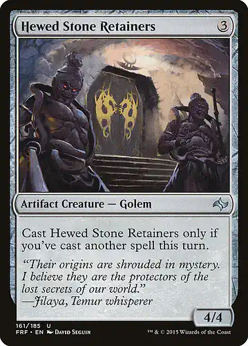 Hewed Stone Retainers - frf Spoiler