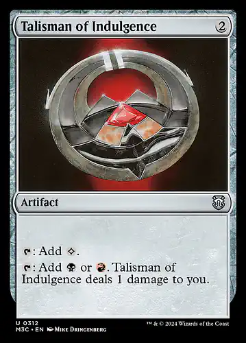 Talisman of Indulgence - m3c Spoiler