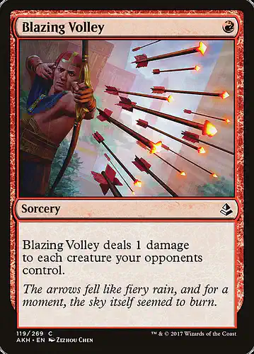 Blazing Volley - akh Spoiler