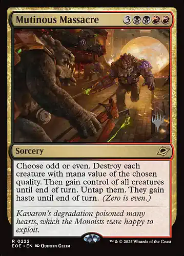 Mutinous Massacre - eoe Spoiler
