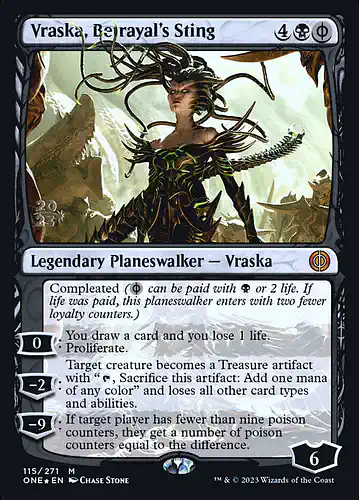 Vraska, Betrayal's Sting - one Spoiler