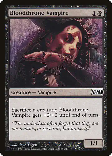 Bloodthrone Vampire - m11 Spoiler