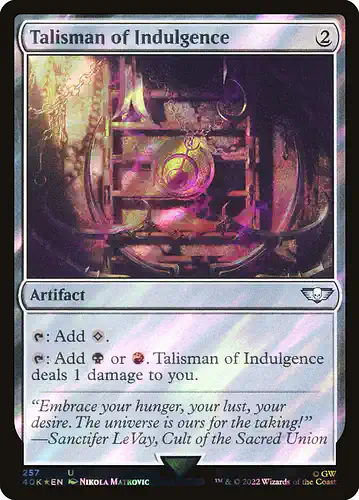 Talisman of Indulgence - 40k Spoiler
