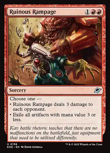 Ruinous Rampage - eoe Spoiler