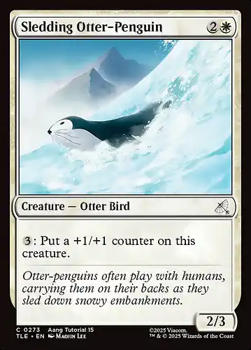 Sledding Otter-Penguin - tle Spoiler