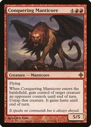 Conquering Manticore - roe Spoiler