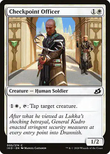 Checkpoint Officer - iko Spoiler
