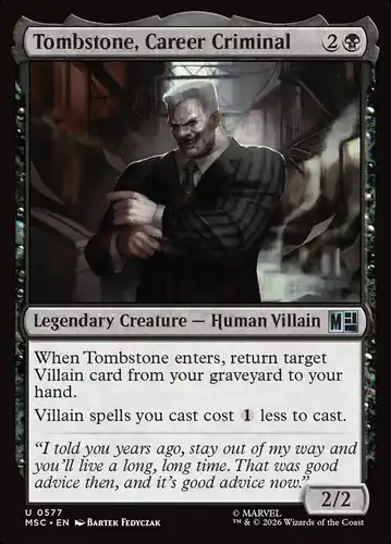 Tombstone, Career Criminal - msc Spoiler