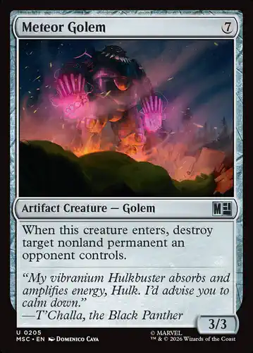 Meteor Golem - msc Spoiler