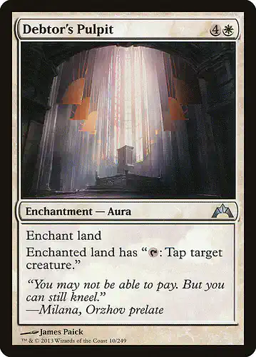 Debtor's Pulpit - gtc Spoiler
