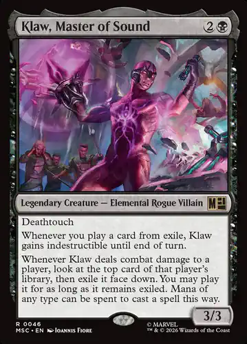 Klaw, Master of Sound - msc Spoiler